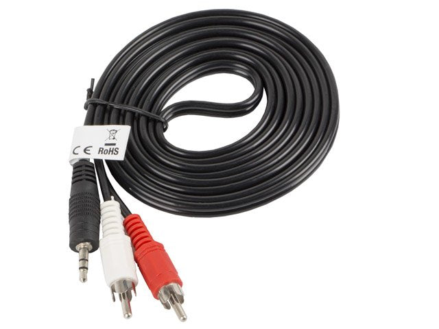 EAN 5901969414028 - Lanberg CA-MJRC-10CC-0020-BK cable de audio 2 m 3,5mm RCA Negro, Rojo, Blanco imagen 2
