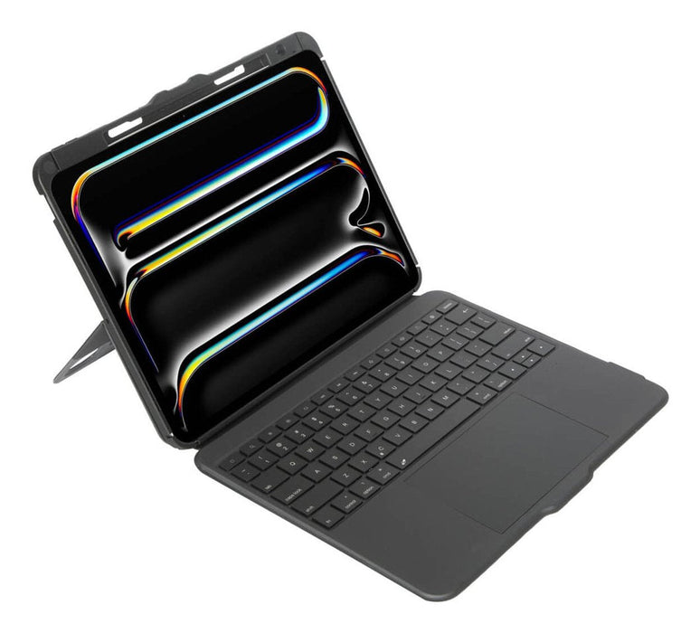 Targus Versavu Caja De Teclado Y Folio (Caja Del Teclado) Con Panel Táctil Retroiluminación Inalámbrico Bluetooth 5.0 Qwerty Reino Unido Negro Para Apple 13-Inch Ipad Pro (M4)
