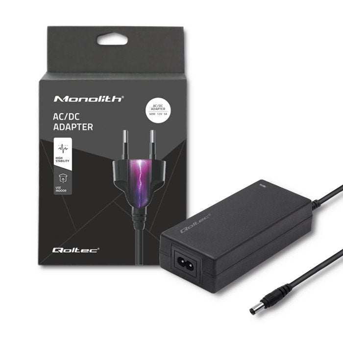 EAN 5901878507965 - Qoltec 50796 adaptador e inversor de corriente Interior 60 W Negro imagen 5