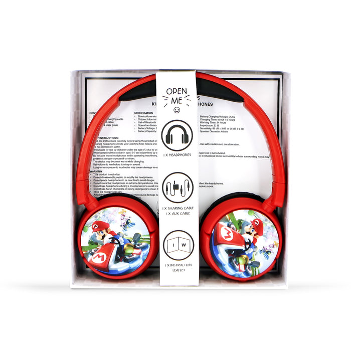Auriculares Inalámbricos Para Niños - Mario Kart
