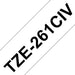 EAN 4977766685566 - Brother TZE261CIV cinta para impresora de etiquetas Negro sobre blanco imagen 2