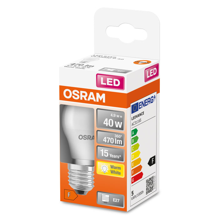 Osram 4058075431034 Led Eek F A - G E27 Birnenform Blanco Cálido O X L 45 Mm