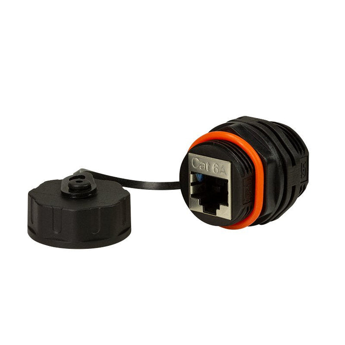 Logilink Cat.6a Indumrie Schraub-Kupplung 2xrj45, Negro