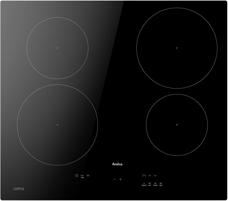 EAN 5906006215873 - Amica DI 6410 PPB hobs Negro Integrado 59.2 cm Con placa de inducción 4 zona(s) imagen 1