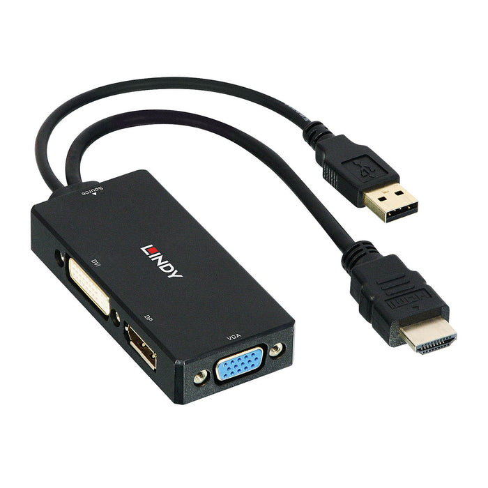 EAN 4002888381826 - Lindy 38182 adaptador de cable de vídeo 0,15 m Negro imagen 1