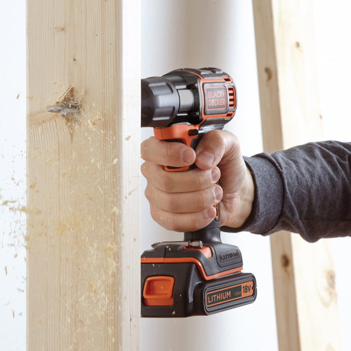 EAN 5035048447550 - Black & Decker ASD18KB-QW taladro Negro, Naranja imagen 5