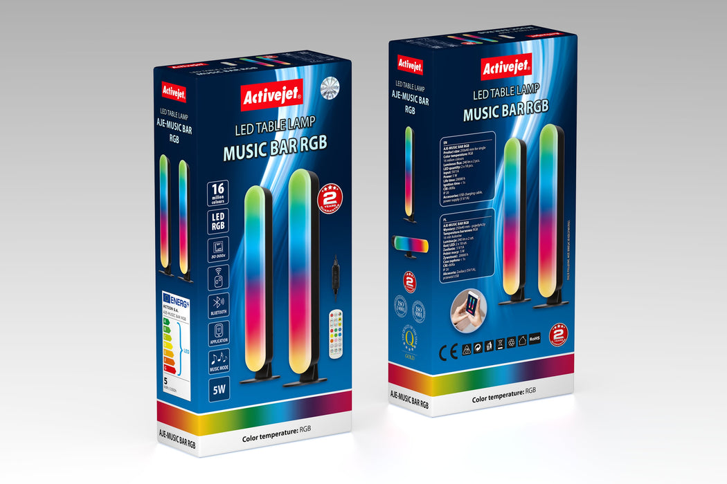 EAN 5901443122029 - Activejet AJE-MUSIC BAR RGB lámpara de mesa 5 W Negro, Multicolor imagen 15
