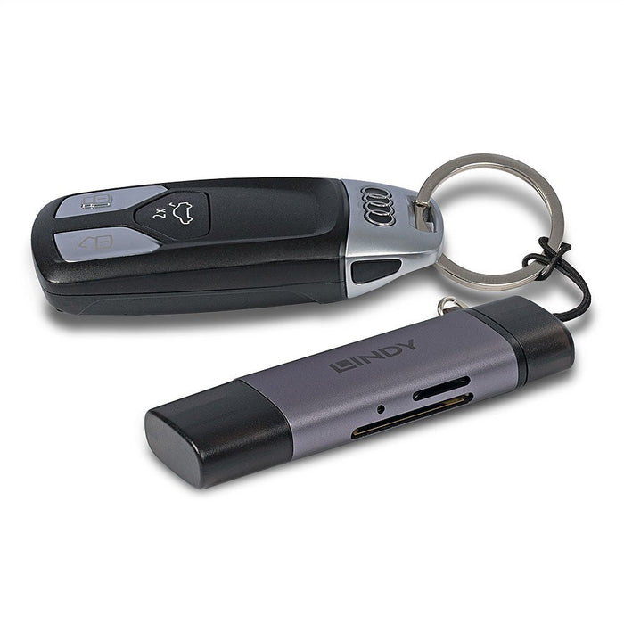 EAN 4002888433358 - Lindy 43335 lector de tarjeta USB 3.2 Gen 1 (3.1 Gen 1) Type-A/Type-C Negro, Gris imagen 5