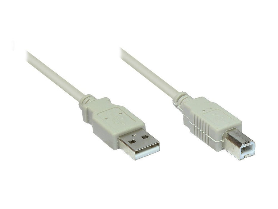 Goodconnections Usb 2.0 A > B (St-St) 1,8m Adaptercable Grau