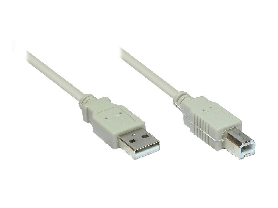 EAN 4014619042074 - Alcasa USB 2.0 A/B 3m cable USB USB A USB B 0,48 Gbit/s Blanco imagen 1