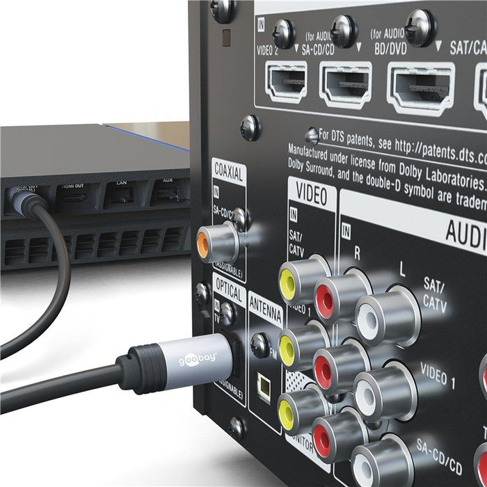 EAN 4040849771415 - Goobay 77141 cable de audio 5 m Toslink Negro imagen 4