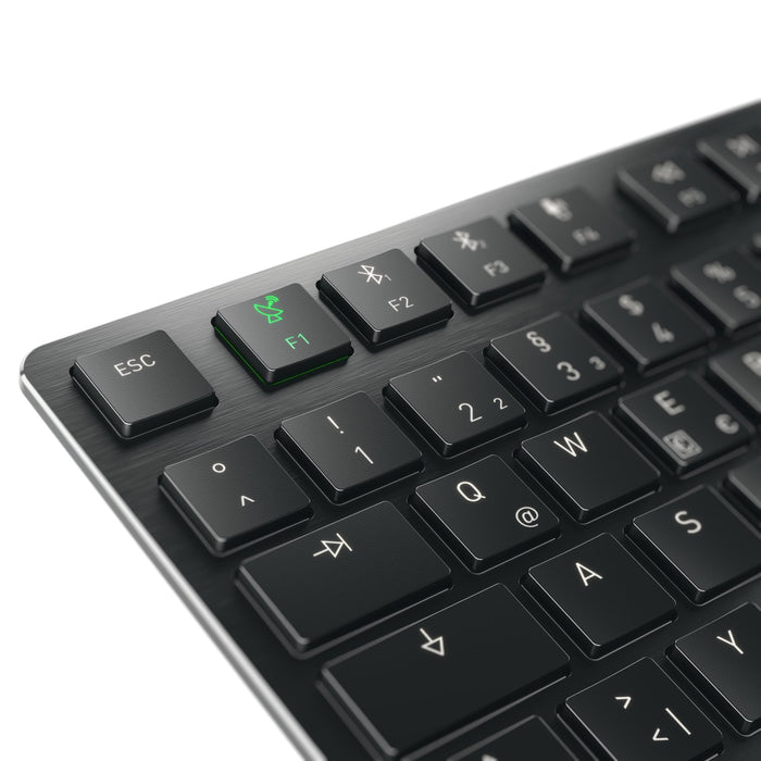 EAN 4025112117671 - CHERRY KW X ULP 2.0 MINI teclado Hogar / Oficina USB + RF Wireless + Bluetooth QWERTZ Alemán Negro imagen 4
