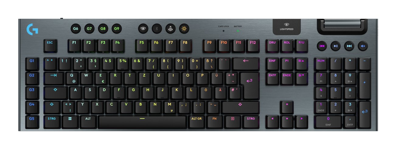 EAN 5099206121461 - Logitech G 920-012697 teclado Juego RF Wireless + Bluetooth QWERTZ Alemán Negro imagen 1