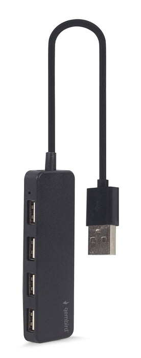 EAN 8716309124713 - Gembird UHB-U2P4-06 hub de interfaz USB 2.0 Type-A 480 Mbit/s Negro imagen 1