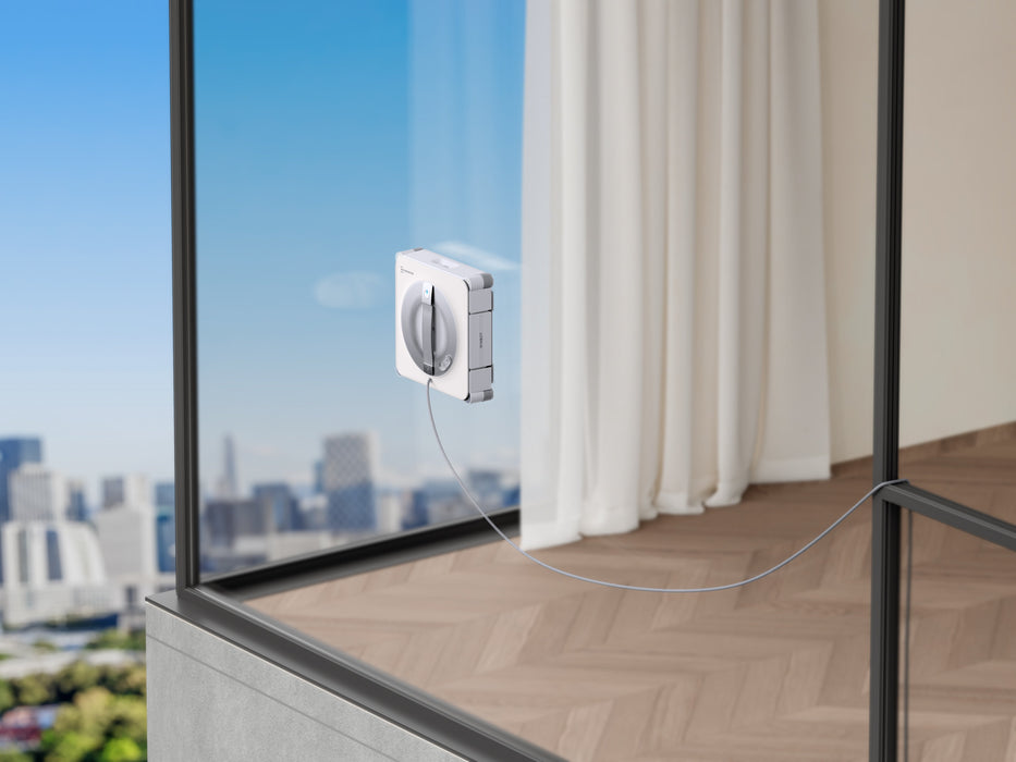Ecovacs Winbot W2s Pro Omni Window Cleaning Robot,Auto Spray,Smart Path Planning,White+Portable Station