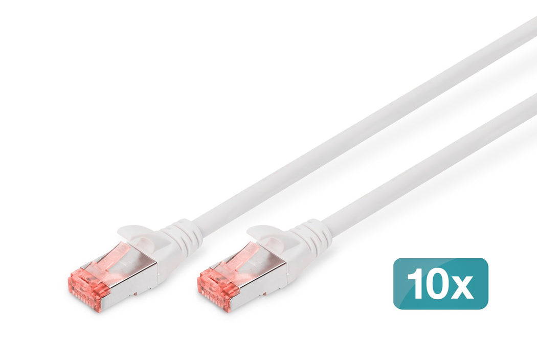 EAN 4016032442325 - Digitus DK-1644-050-WH-10 cable de red Blanco 5 m Cat6 S/FTP (S-STP) imagen 1
