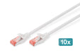 EAN 4016032442325 - Digitus DK-1644-050-WH-10 cable de red Blanco 5 m Cat6 S/FTP (S-STP) imagen 1