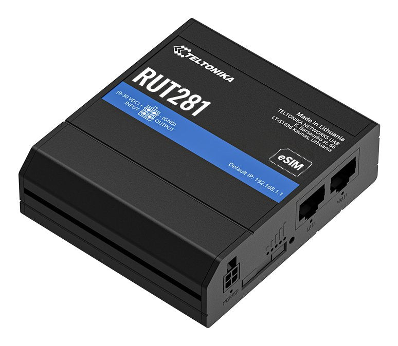 Teltonika Rut281 Cat4 Lte Router Sim Und Esim