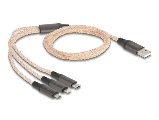 EAN 4043619881581 - DeLOCK 88158 cable USB USB 2.0 1,2 m USB A USB C/Micro-USB B/Lightning Transparente imagen 2