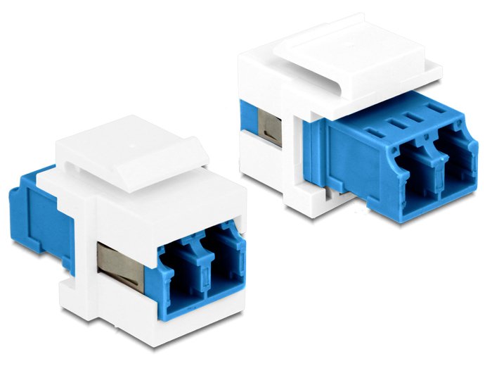 Adap Delock Keystone Lc Duplex To Lc Duplex  Singlemode