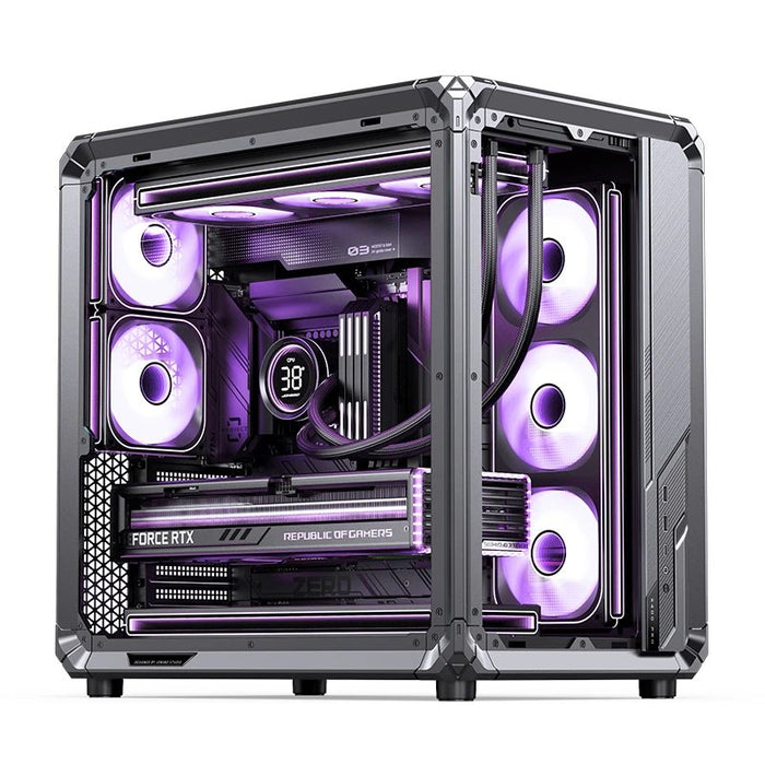 Caja Atx Jonsbo X400 Pro Cristal Templado Curvo Gris