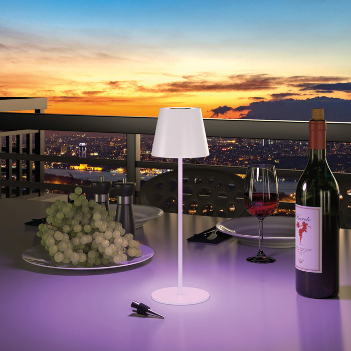 EAN 4040895011909 - RealPower LED TableLight 360 RGB lámpara de mesa 3 W Blanco imagen 4