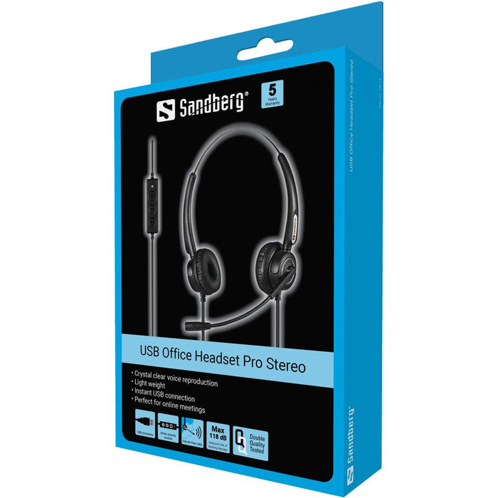 EAN 5705730126130 - Sandberg 126-13 auricular y casco Auriculares Alámbrico Diadema Oficina/Centro de llamadas USB tipo A Neg imagen 4