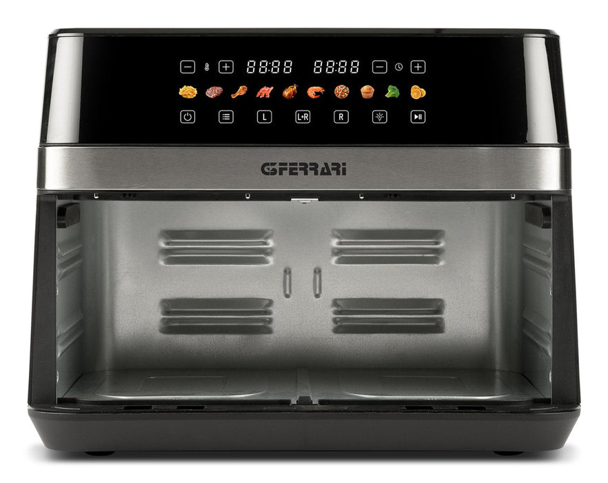 Freidora  G3 Ferrari G10223 Doble 12 L Independiente 2200 W Freidora De Aire Caliente Negro, Acero Inoxidable
