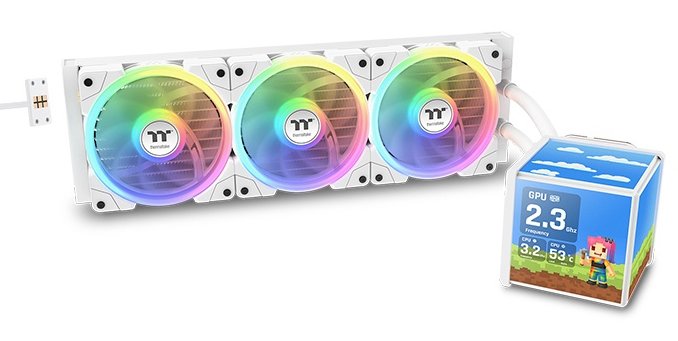 EAN 4711658546241 - Thermaltake MINECUBE 360 Ultra Procesador Sistema de refrigeración líquida todo en uno 12 cm Blanco 1 pie imagen 1