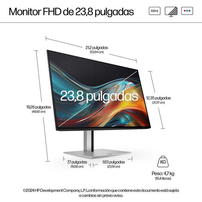 EAN 5715063475966 - HP Series 7 Pro شاشة Series 7 FHD Pro مقاس 23.8 بوصة - 724pf pantalla para PC 60,5 cm (23.8") 1920 x 1080 imagen 12