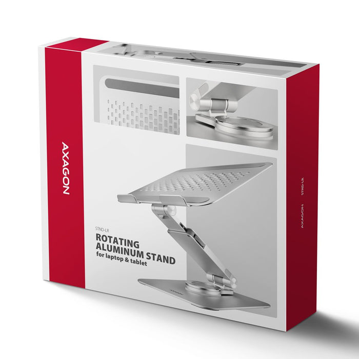 EAN 8595247908650 - Axagon STND-LR soporte para ordenador portátil Soporte para ordenador portátil y tableta Plata 43,9 cm (1 imagen 23