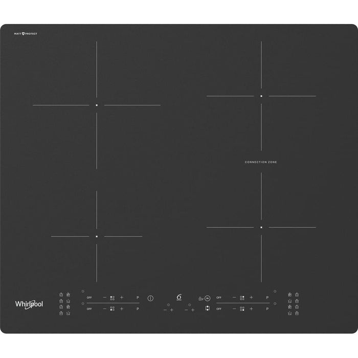 Whirlpool Wb B8360 Ne Bm Hob, Glass Ceramic, Induction, Built-In, 4 Cooking Zones, Width 59 Cm, Black