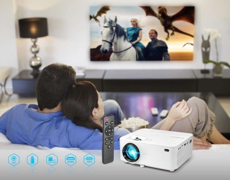 EAN 4260358123554 - Technaxx TX-113 videoproyector Proyector de alcance estándar 1800 lúmenes ANSI LCD 1080p (1920x1080) Blan imagen 9