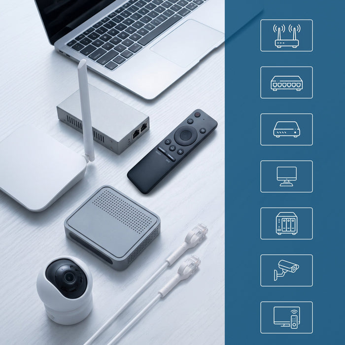EAN 5906168638992 - Extralink Kat.6A U/FTP 3m 1Gbps Biały | Patchcord LAN | Miedź Kabel sieciowy skrętka, łamana końcówka (EX imagen 11
