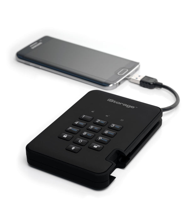 Disco Hdd Externo Istorage Diskashur2 256-Bit 2tb - Black