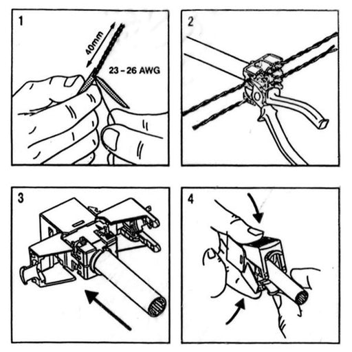 EAN 7611990110988 - ROLINE Keystone Jack, Cat. 6a, RJ-45, unshielded, toolless, SLIM, black Negro imagen 1