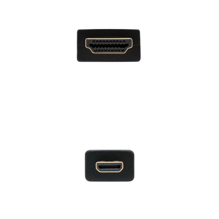 EAN 8433281006522 - Nanocable HDMI, 0.8m cable HDMI 0,8 m HDMI tipo A (Estándar) HDMI tipo D (Micro) Negro imagen 3