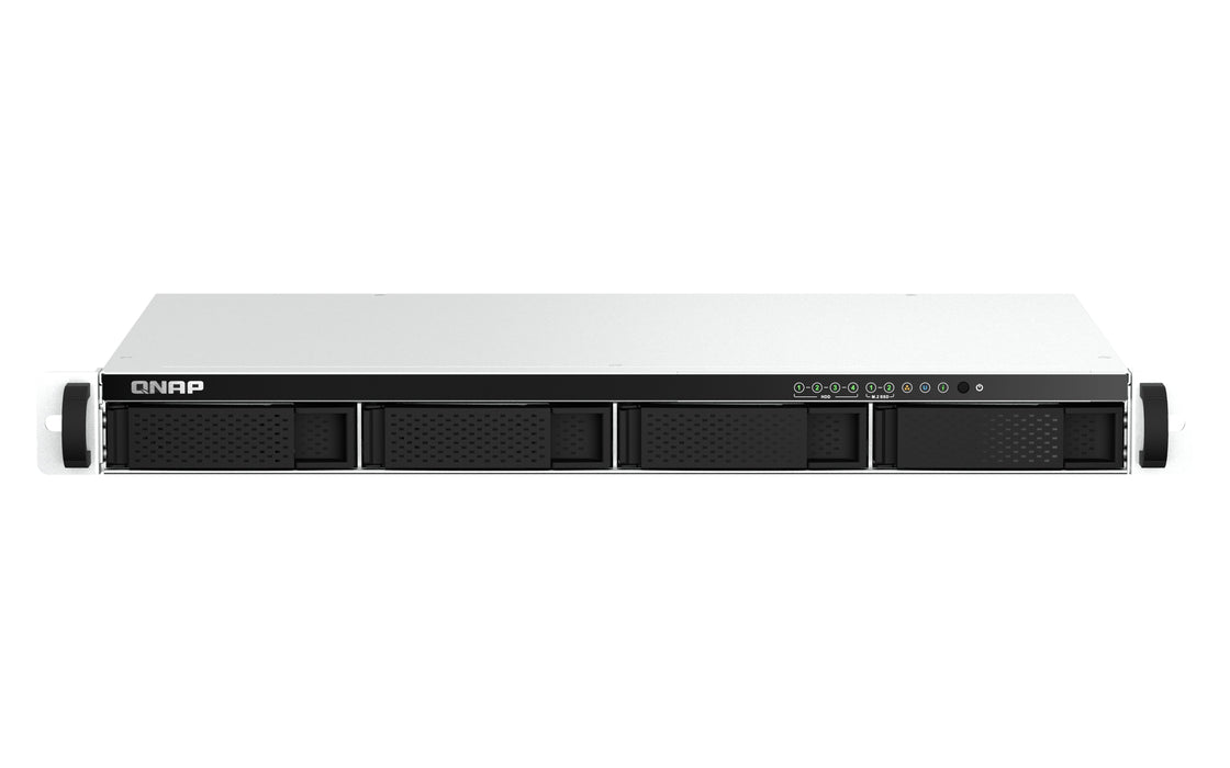 EAN 4711103082034 - QNAP TS-464eU NAS Bastidor (1U) Intel® Celeron® N5095 8 GB DDR4 0 TB QNAP Turbo System Aluminio, Negro imagen 1