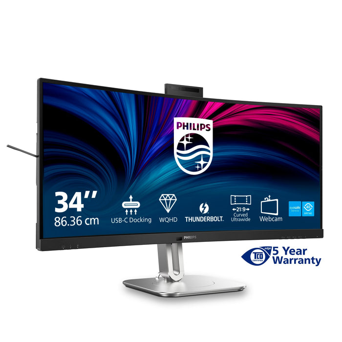 EAN 8712581804633 - Philips 6000 series 34B2U6603CH/00 pantalla para PC 86,4 cm (34") 3440 x 1440 Pixeles Wide Quad HD LCD Gr imagen 4