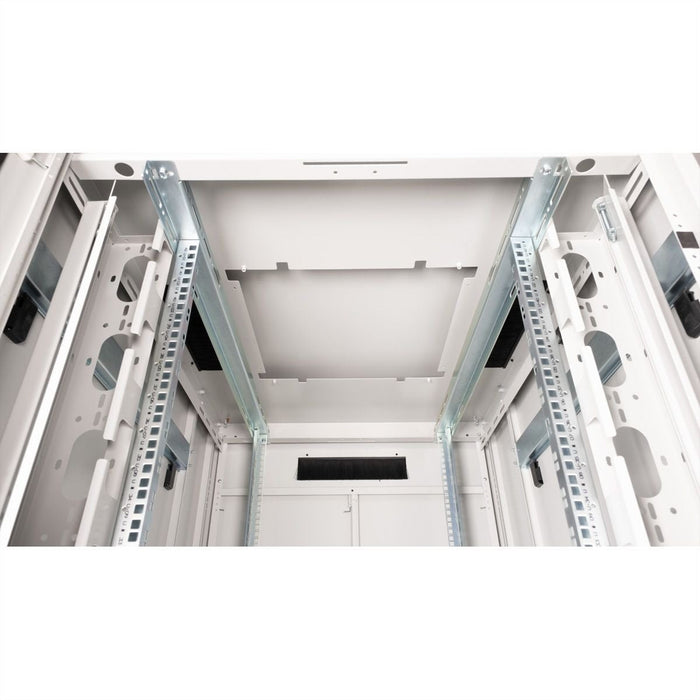 Roline 19-Zoll Netzwerkschrank Pro 42 He, 800x1000 Bxt Glastr Grau