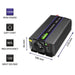 EAN 5901878519258 - Qoltec Monolith adaptador e inversor de corriente Auto/Interior 600 W Negro imagen 4