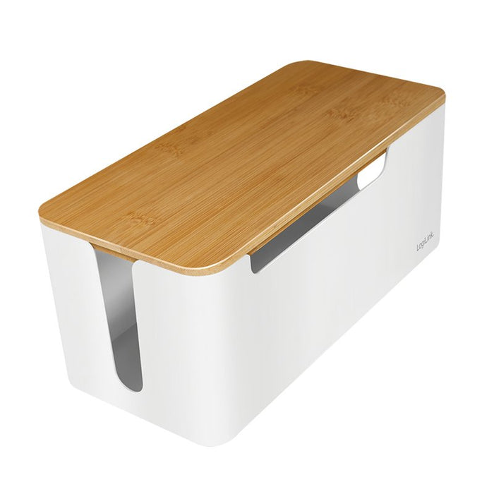 EAN 4052792065008 - LogiLink KAB0075 - Logitech Kabelbox mit Bambus-Deckel imagen 1