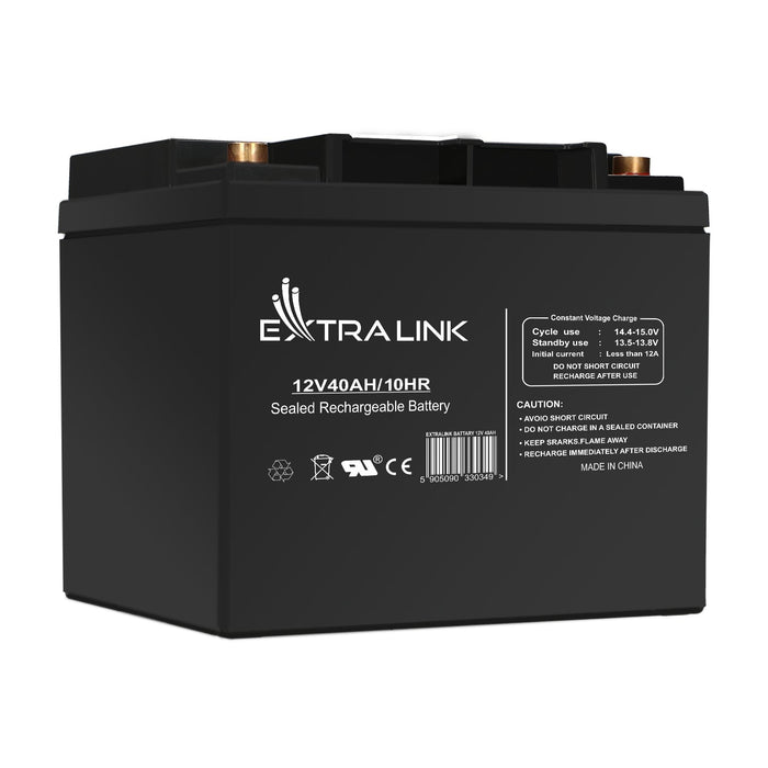 Extralink Akumulator Battery Accumulator 12v 40ah - Batterie - 40.000 Mah Sealed Lead Acid (Vrla) 13.5 V 12 Ah