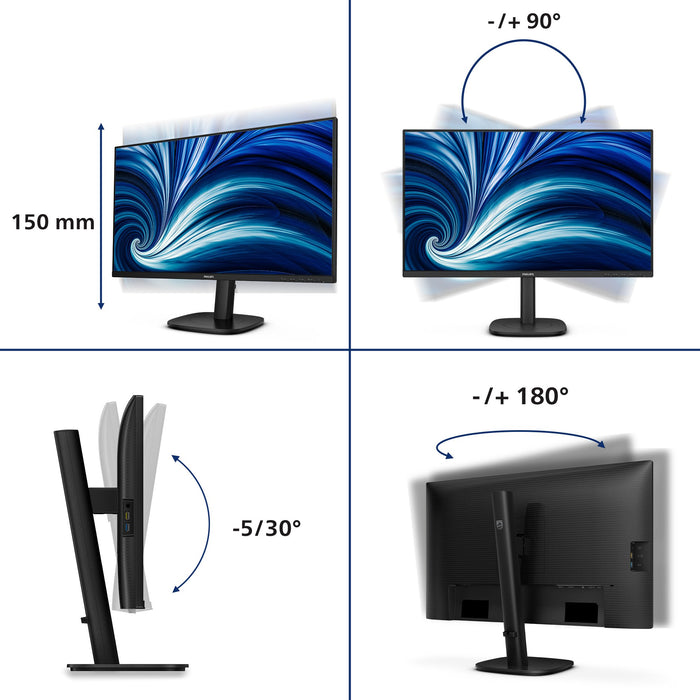 EAN 8721038002294 - Philips 27B2N3500J/00 pantalla para PC 68,6 cm (27") 2560 x 1440 Pixeles 2K LCD Negro imagen 5
