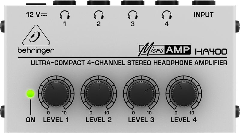 EAN 4033653010856 - Behringer HA400 amplificador para audífono Negro, Gris imagen 5