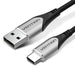 EAN 6922794747074 - Vention CODHH cable USB USB 2.0 USB A USB C Aluminio, Negro imagen 1
