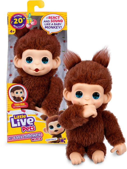 Moose Toys Ltd. Little Live Pets - My Baby Monkey Minis Brown Cherri 26765
