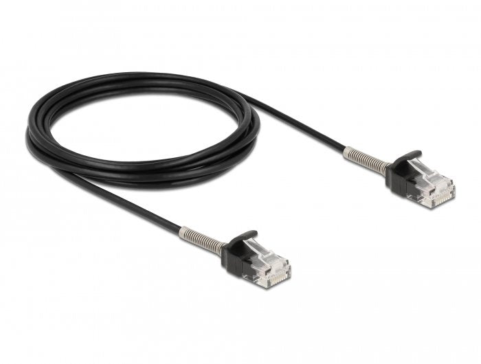 Delock Cable Rj45 Stecker Zu Rj45 Stecker Mit Knickschutz Cat.6a 3 M Schwarz