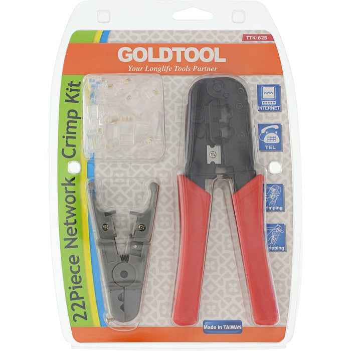 Kit De Herramientas De Crimpado Inline, Para Conector De Red, Con Rj45 8p8c Y Rj11 6p4c