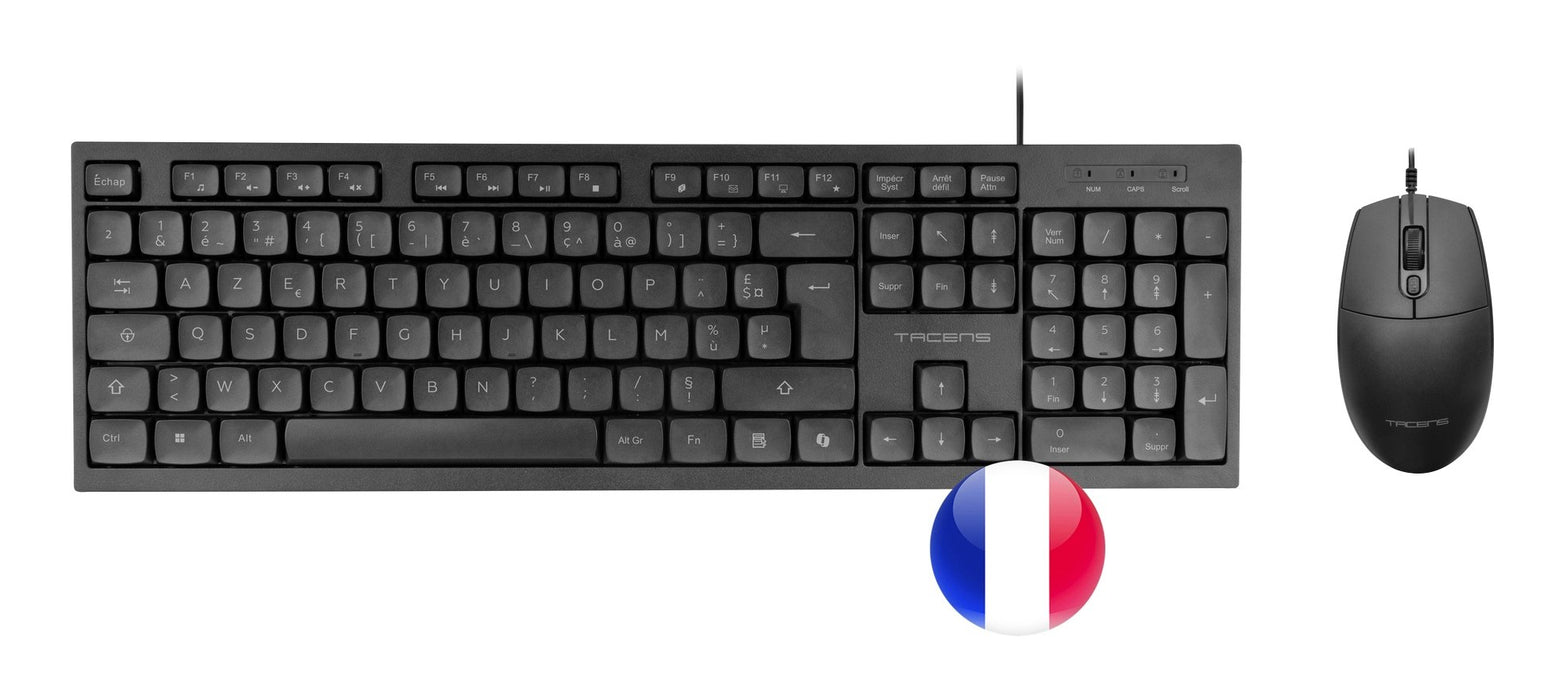 EAN 8435693113027 - Tacens Anima ACP02FR teclado Ratón incluido Hogar / Oficina USB AZERTY Francés Negro imagen 1